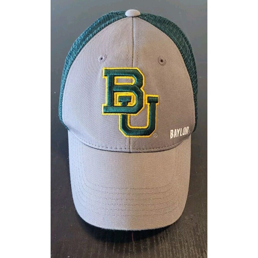 Baylor University Bears Hat Snapback Cap Mesh Back Green Gray Captivating  BU